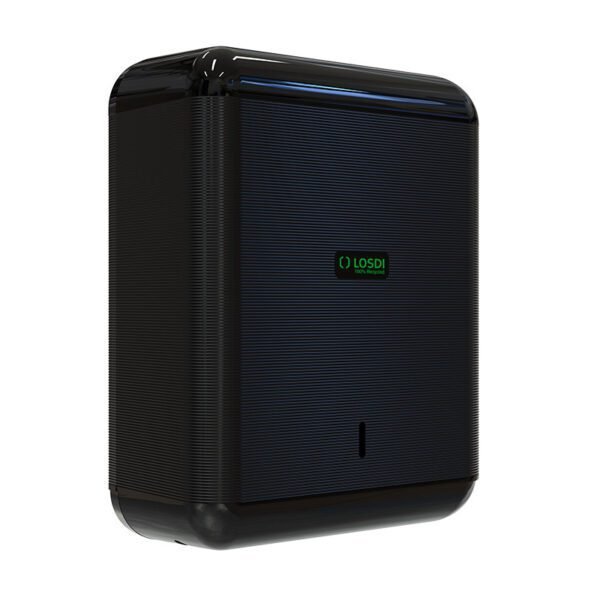 Dispensador de papel toalla plástico 100% reciclado ECO-LUXE Negro · CP-3009-BL
