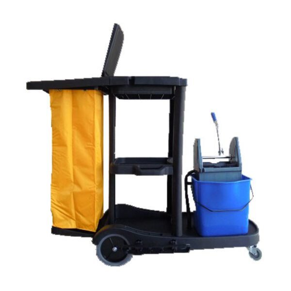 CARRO LIMPIEZA NEGRO + 1 CUBO 25L