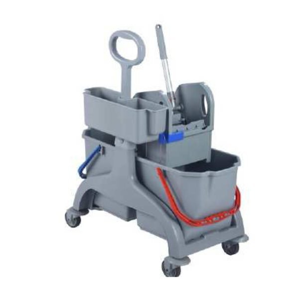 CUBO TANK DOBLE 2x18 L CON ASA LATERAL PRENSA Y CESTA