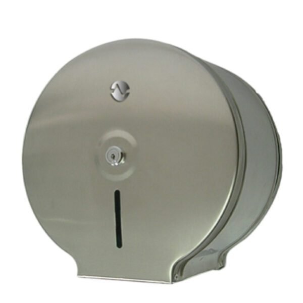 PORTARROLLOS HIGIÉNICO INDUSTRIAL REDONDO INOX. SATINADO