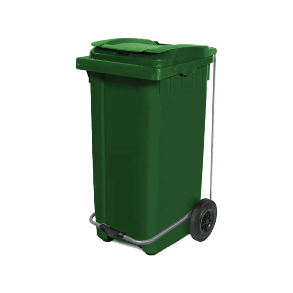 CONTENEDOR 240L COMPACT VERDE CON PEDAL