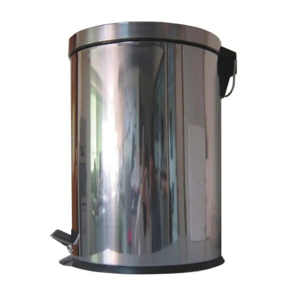 PAPELERA PEDAL INOXIDABLE BRILLO 5L