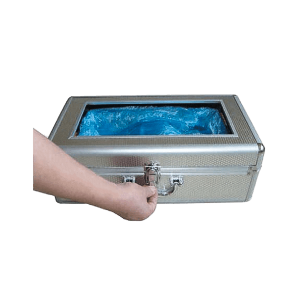 DISPENSADOR CUBRE ZAPATOS AUTOMÁTICO ALUMINIO
