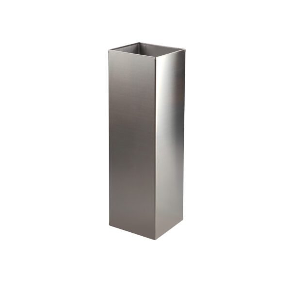 PAPELERA CUADRADA INOX. SATINADA 25L