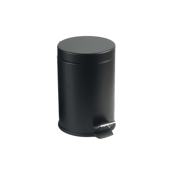 PAPELERA PEDAL 3L. NEGRA