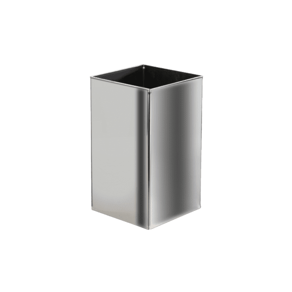 PAPELERA CUADRADA INOX. SATINADA 10L