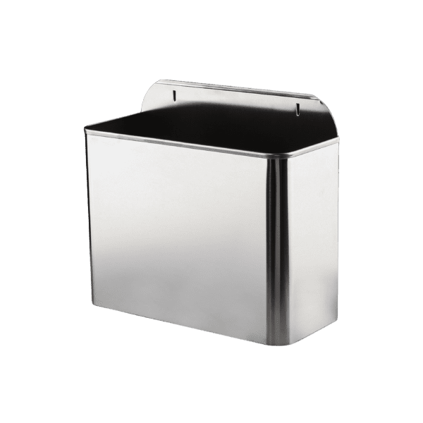 PAPELERA MURAL RECTANGULAR INOX SATINADA 10L