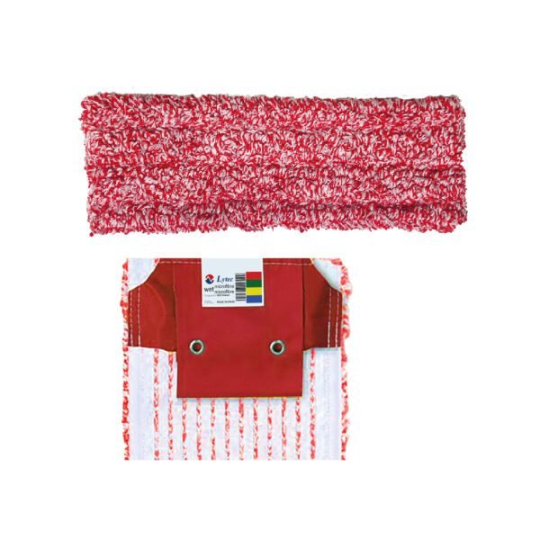MOPA WET MICROFIBRA ROJO FLAP Y POCKET 13×40 CM